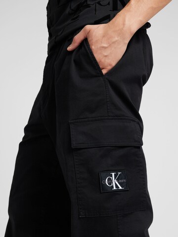 Calvin Klein Jeans Regular Cargo trousers in Black
