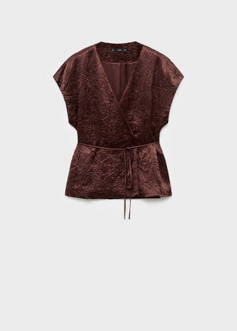 MANGO Weste 'Flor' in Braun