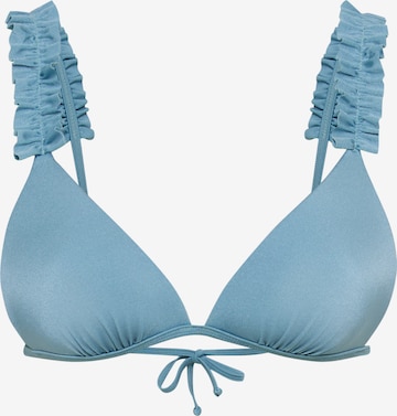 zils LASCANA Trijstūra formas Bikini augšdaļa: no priekšpuses