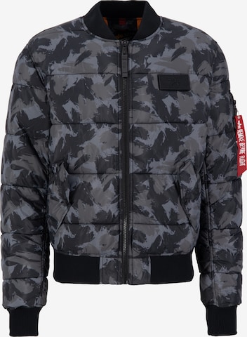 ALPHA INDUSTRIES Overgangsjakke 'Camo' i grå: forside