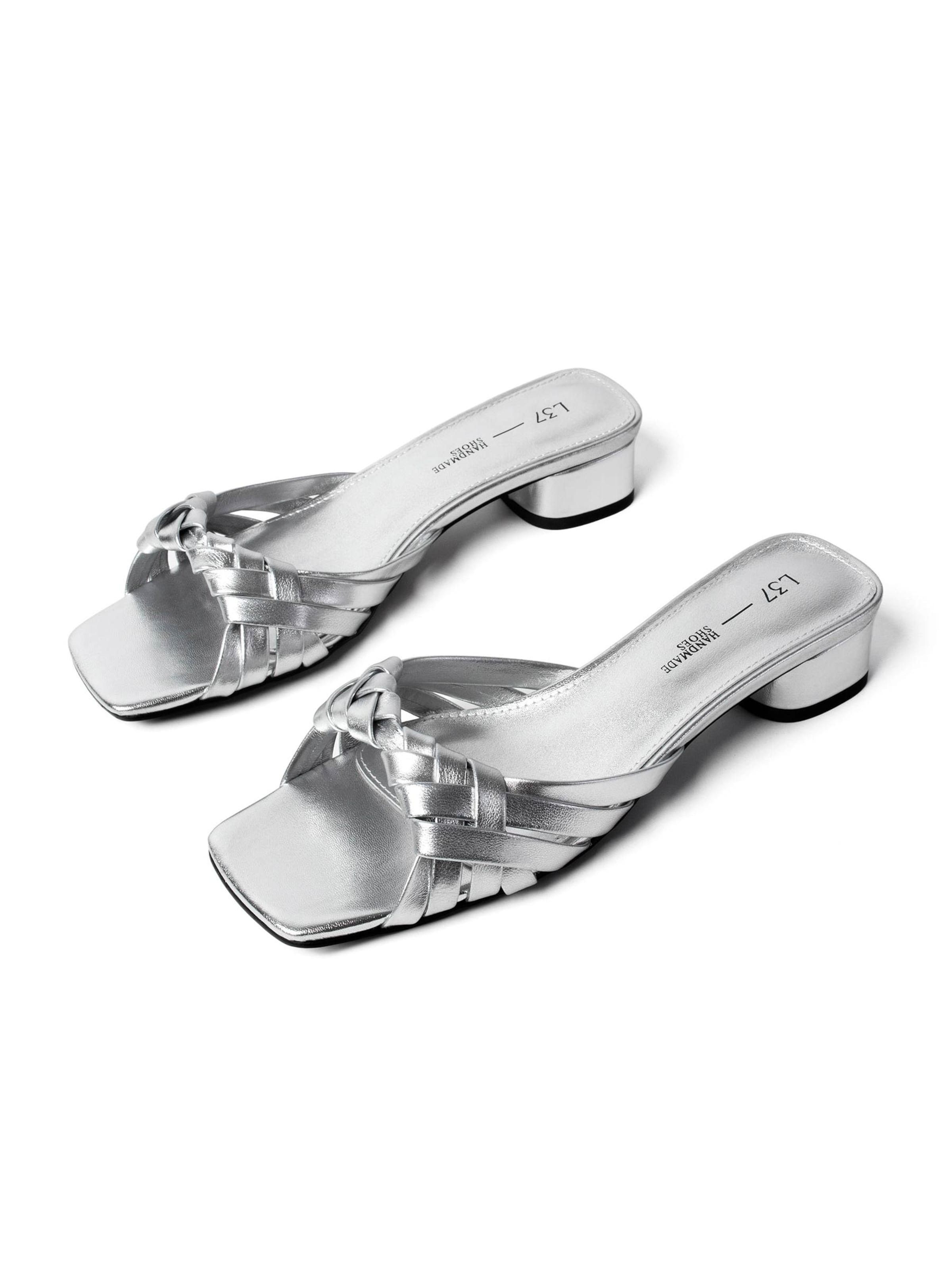 L37 HANDMADE SHOES - Zapatos abiertos 'SMELLS LIKE SPIRIT' en plata