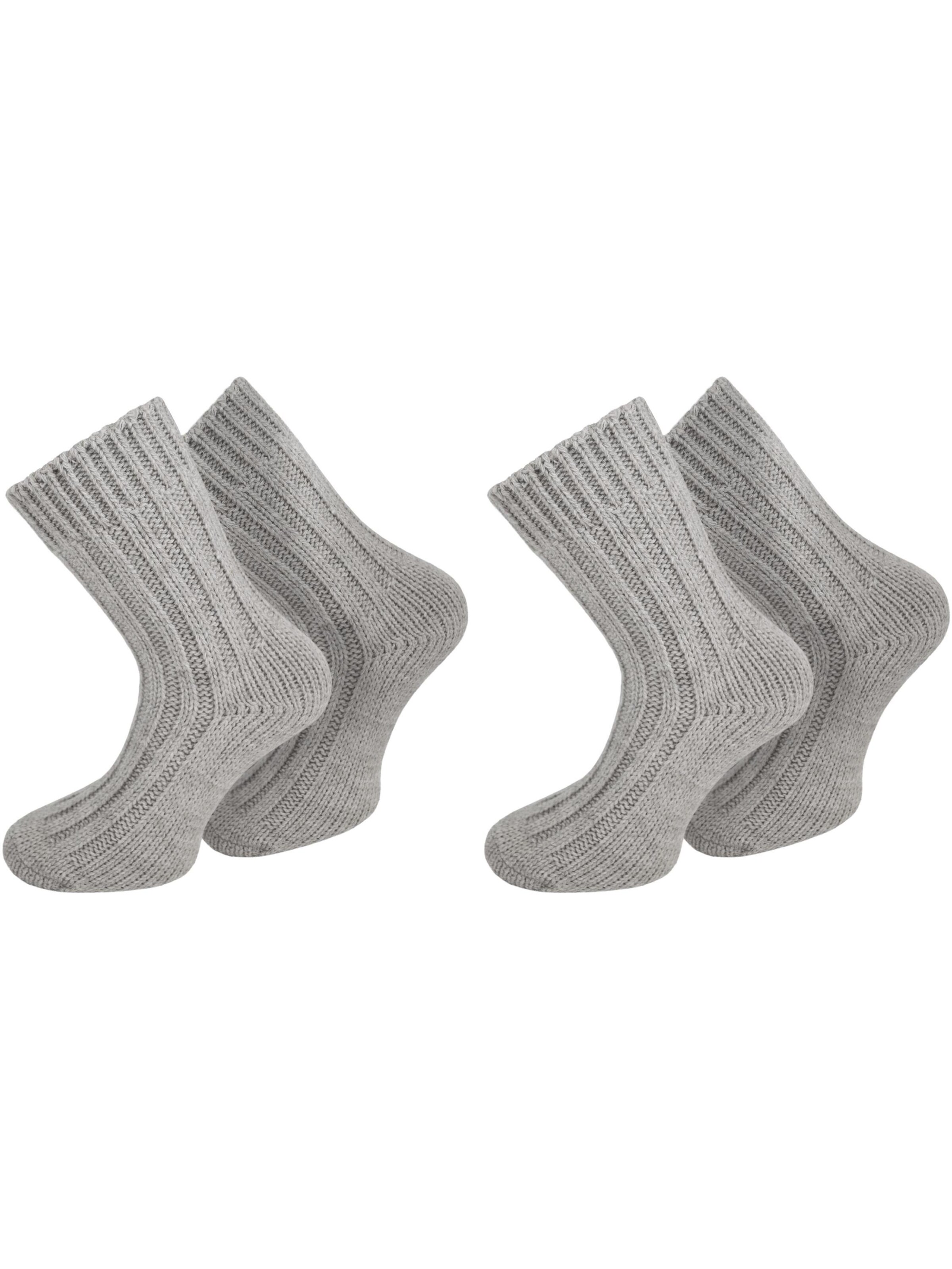 Chaussettes normani en gris : devant