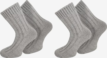 Chaussettes normani en gris : devant
