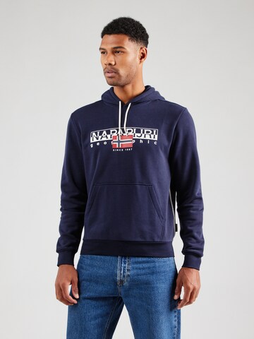 Sweat-shirt 'B-AYLMER' NAPAPIJRI en bleu : devant