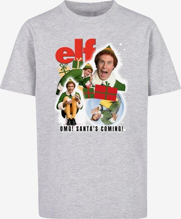 ABSOLUTE CULT Shirt 'Elf - Collage' in Grijs: voorkant