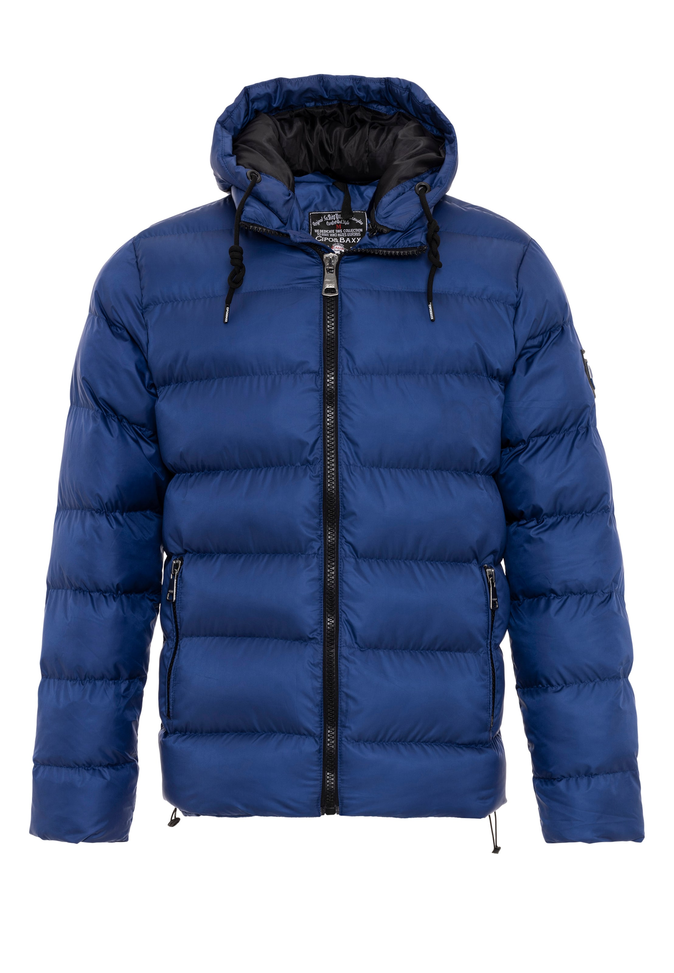 CIPO & BAXX Winterjas in Blauw: voorkant