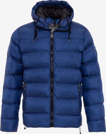 CIPO & BAXX Winter Jacket in Blue: front