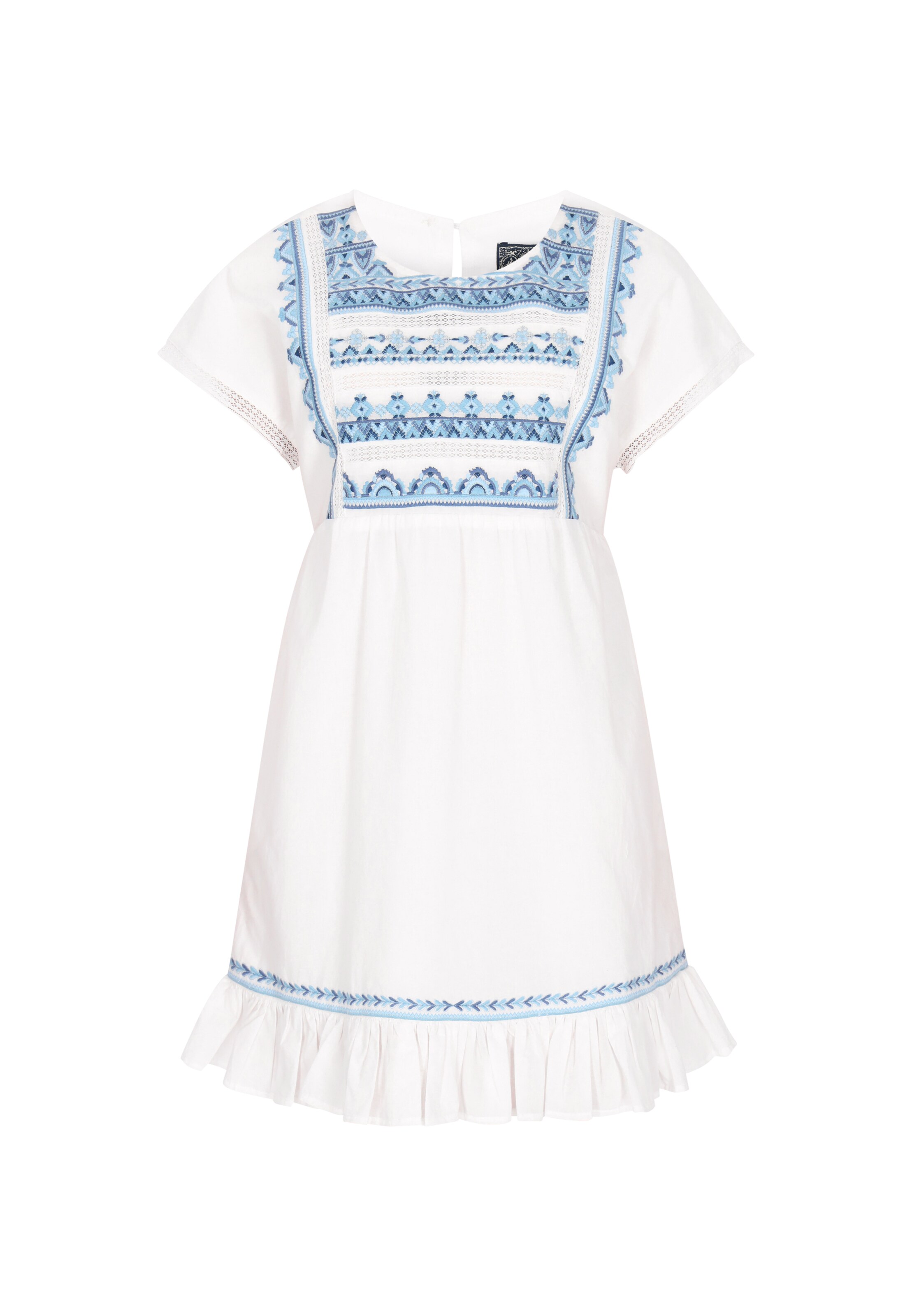 Robe d’été DreiMaster Vintage en blanc : devant