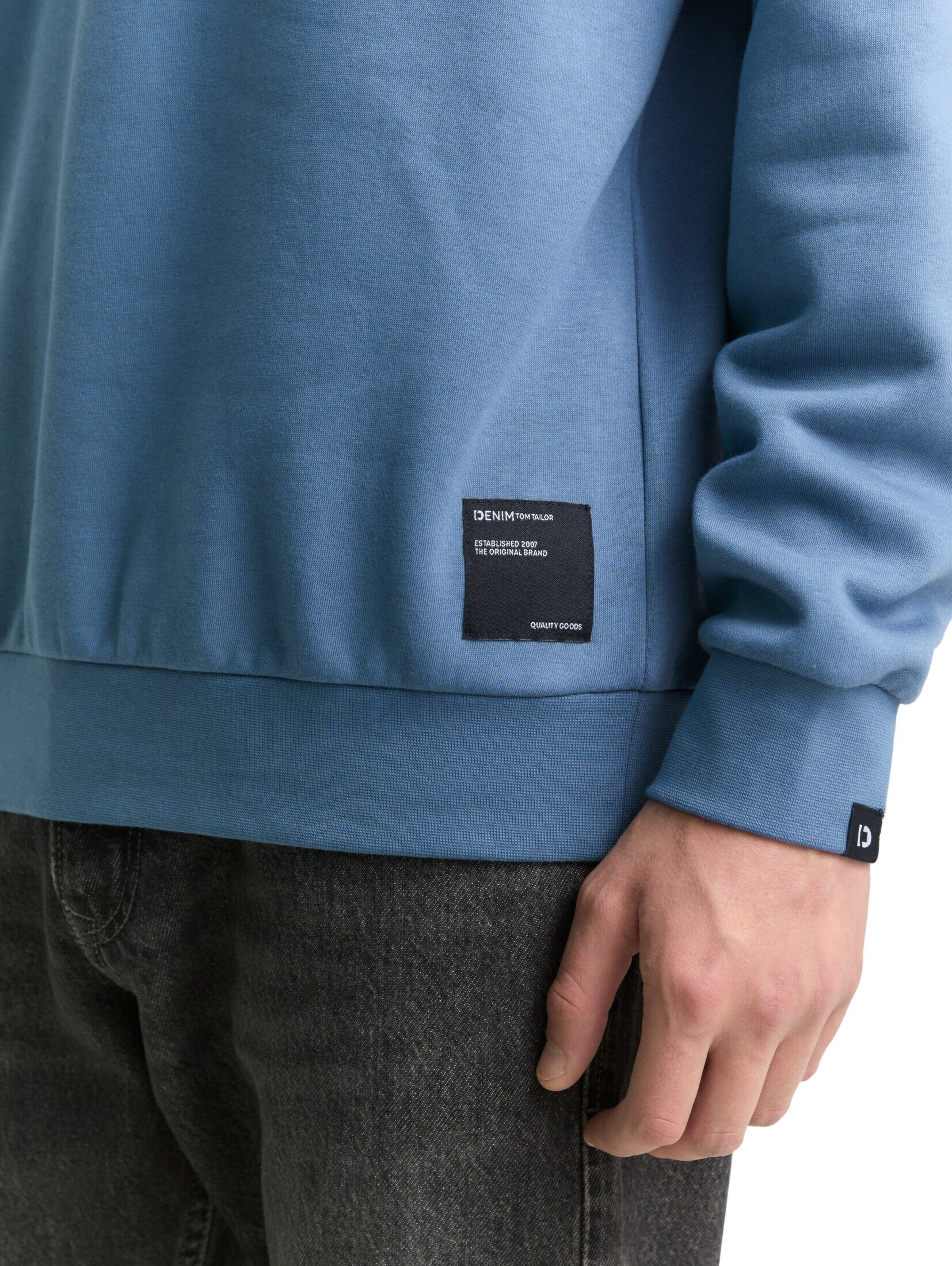 TOM TAILOR DENIM Sweatshirt in Blauw
