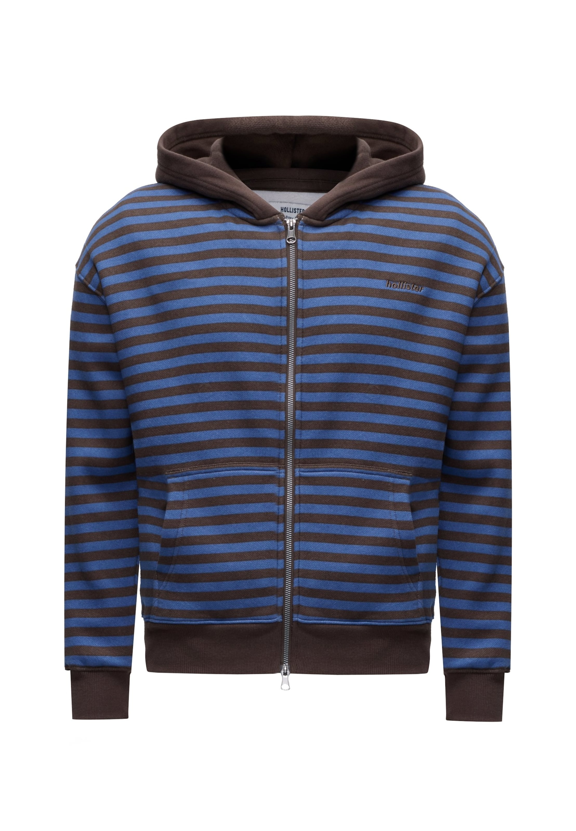 HOLLISTER Sweatjacke in Braun: Vorderseite