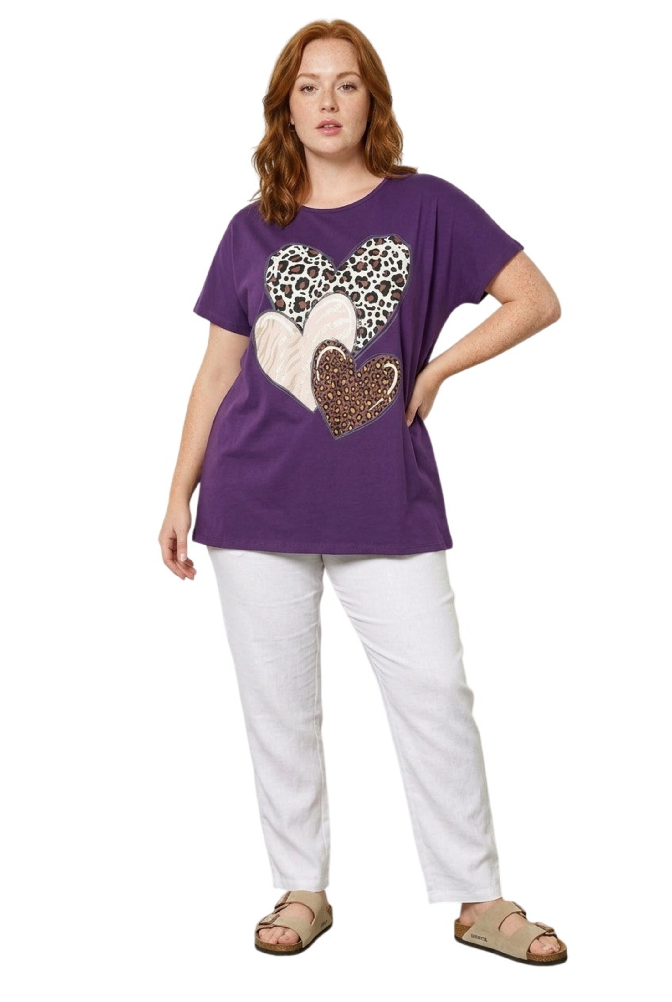 Stil Diva Shirt in Lila: voorkant