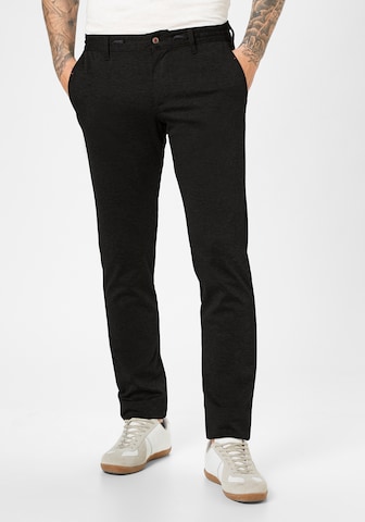 REDPOINT Regular Chino Pants 'Colwood' in Black: front