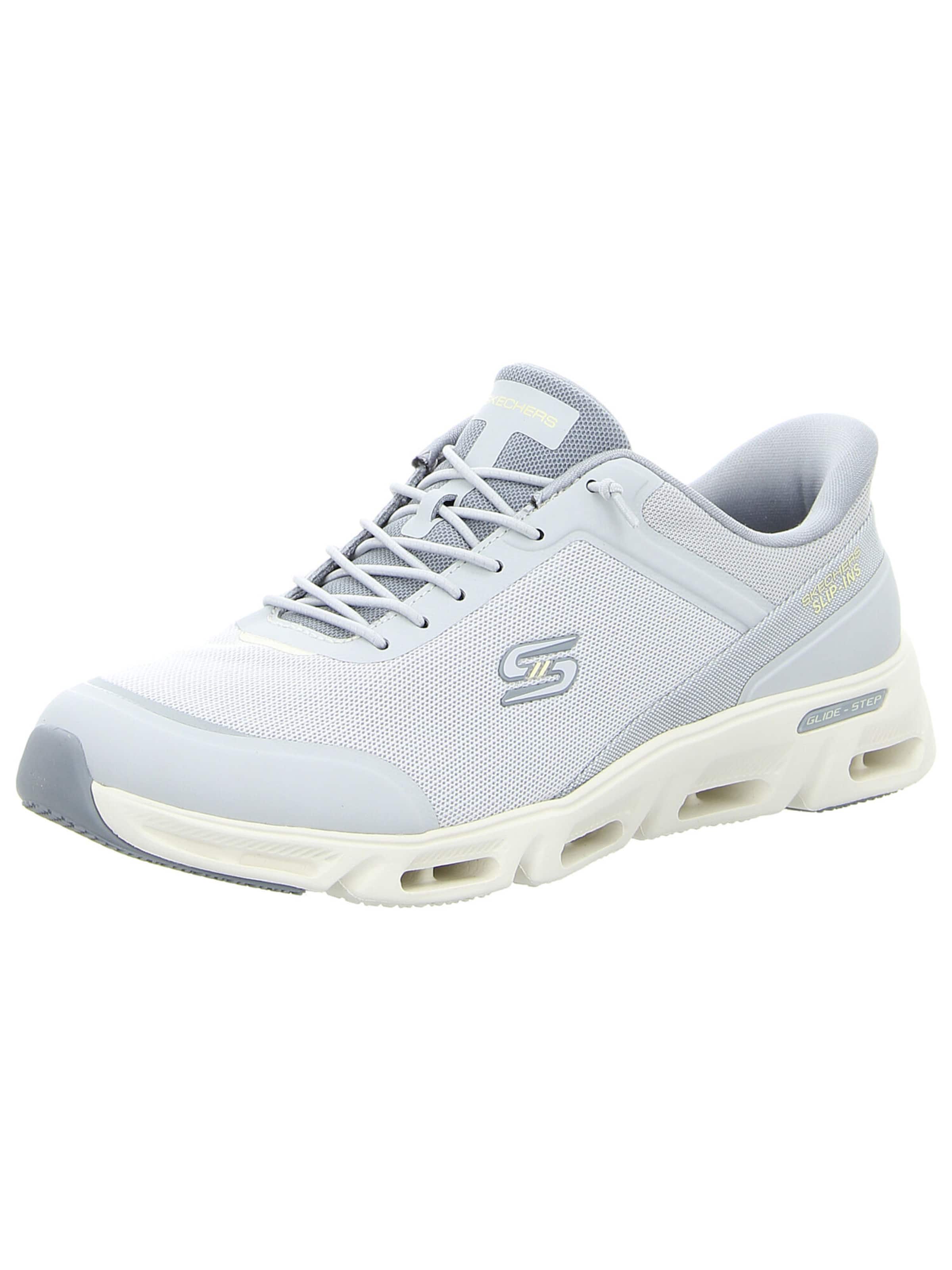 SKECHERS Schnürschuh 'GLIDE-STEP GRATIFY' in Grau: Vorderseite