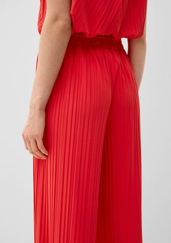 s.Oliver BLACK LABEL Wide leg Trousers in Red