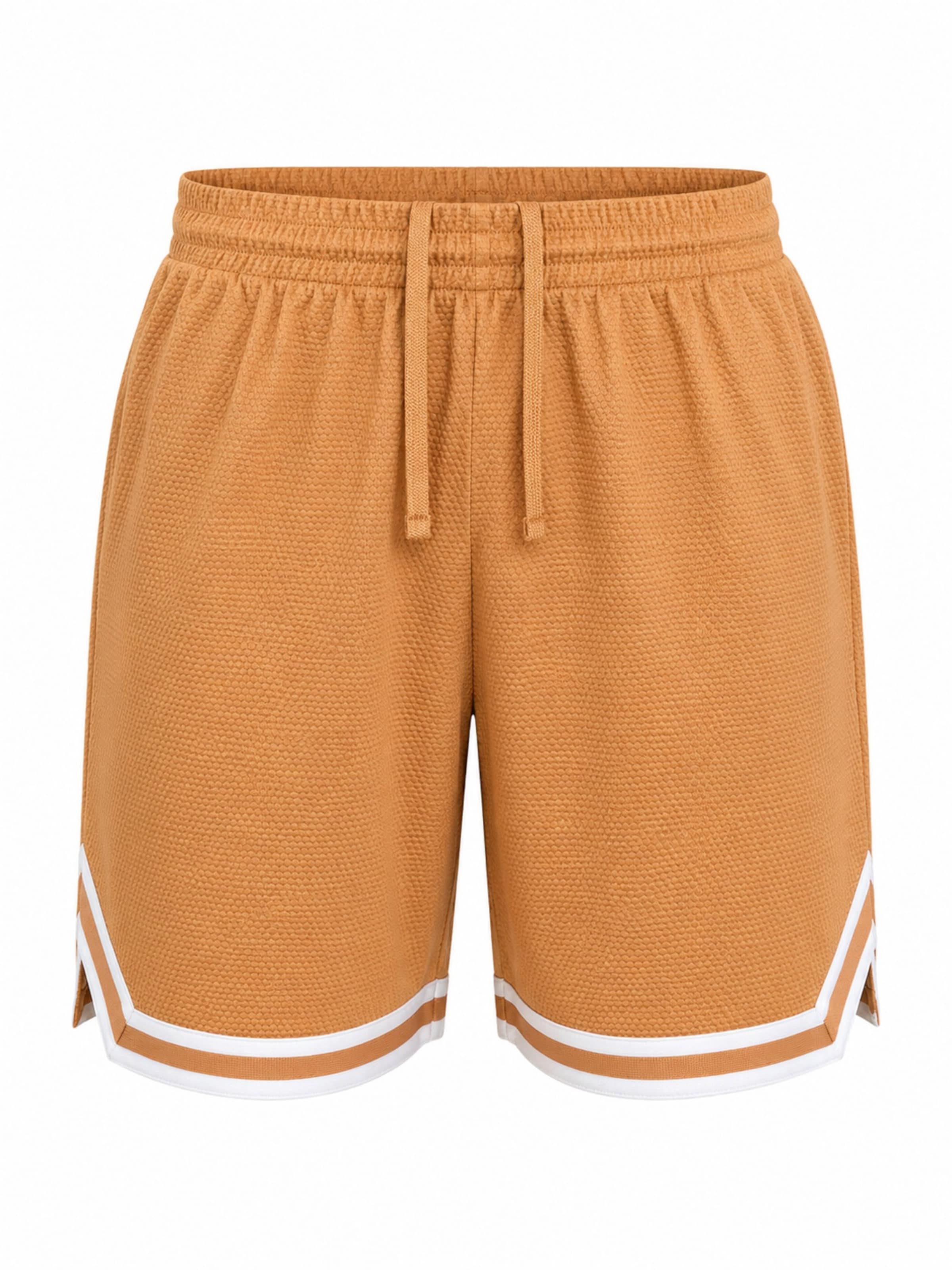 PANTONECLO Board shorts 'Pantoneclo Men’s Gym Shorts with Side Gasket' in S in Mottled yellow, Item view
