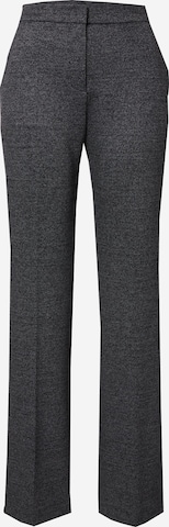 juoda BOSS Plačios klešnės Kelnės su kantu 'Talia3': priekis