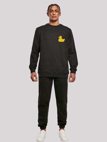 F4NT4STIC Sweatshirt 'Yellow Rubber Duck' in Zwart