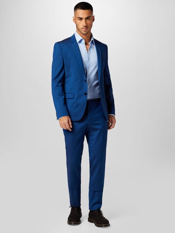 HUGO Slim fit Overhemd 'Kenno' in Blauw