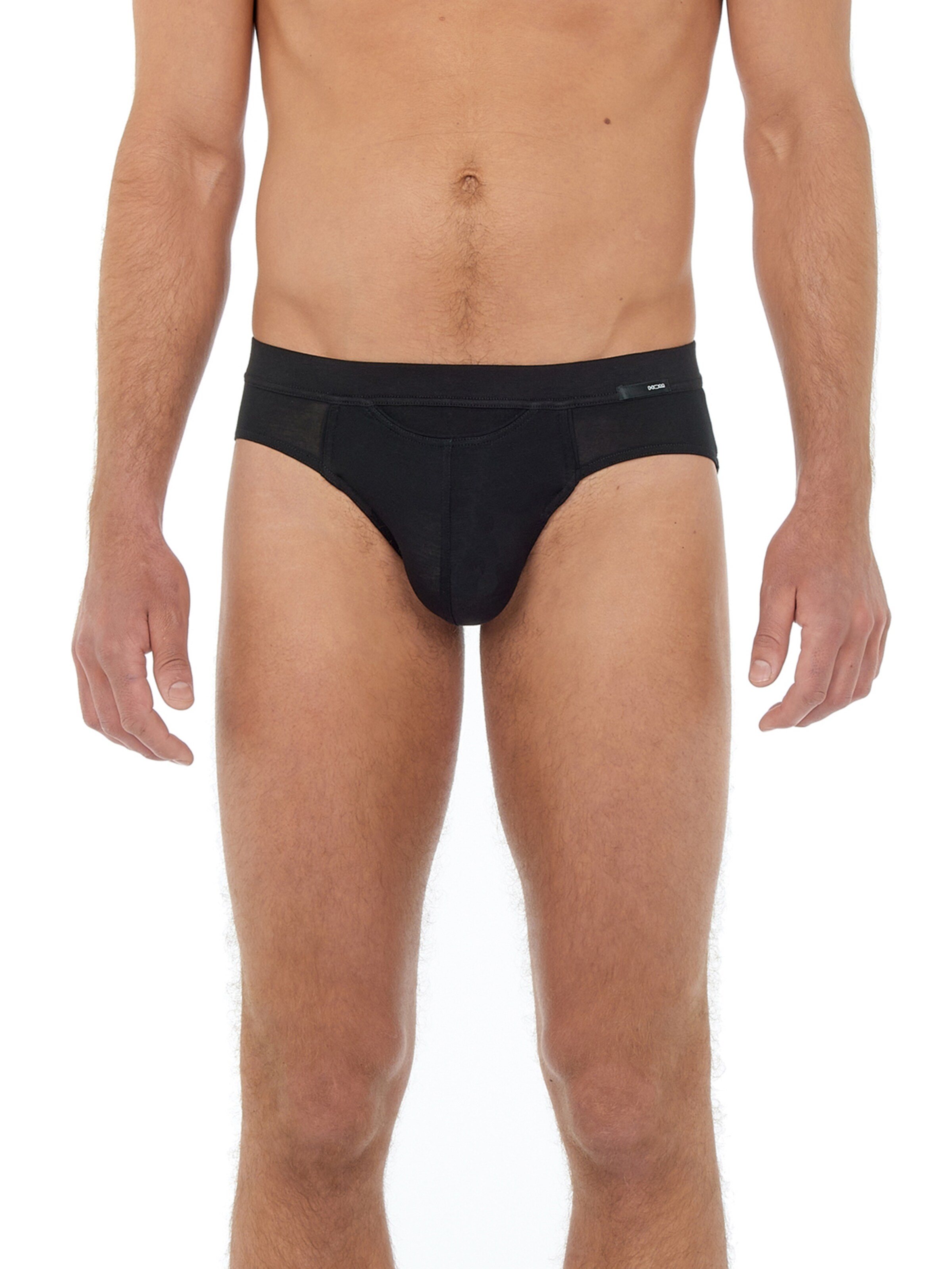 HOM Slip ' Tencel Soft ' in Zwart: voorkant