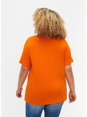 Zizzi Bluse 'Carly' i orange