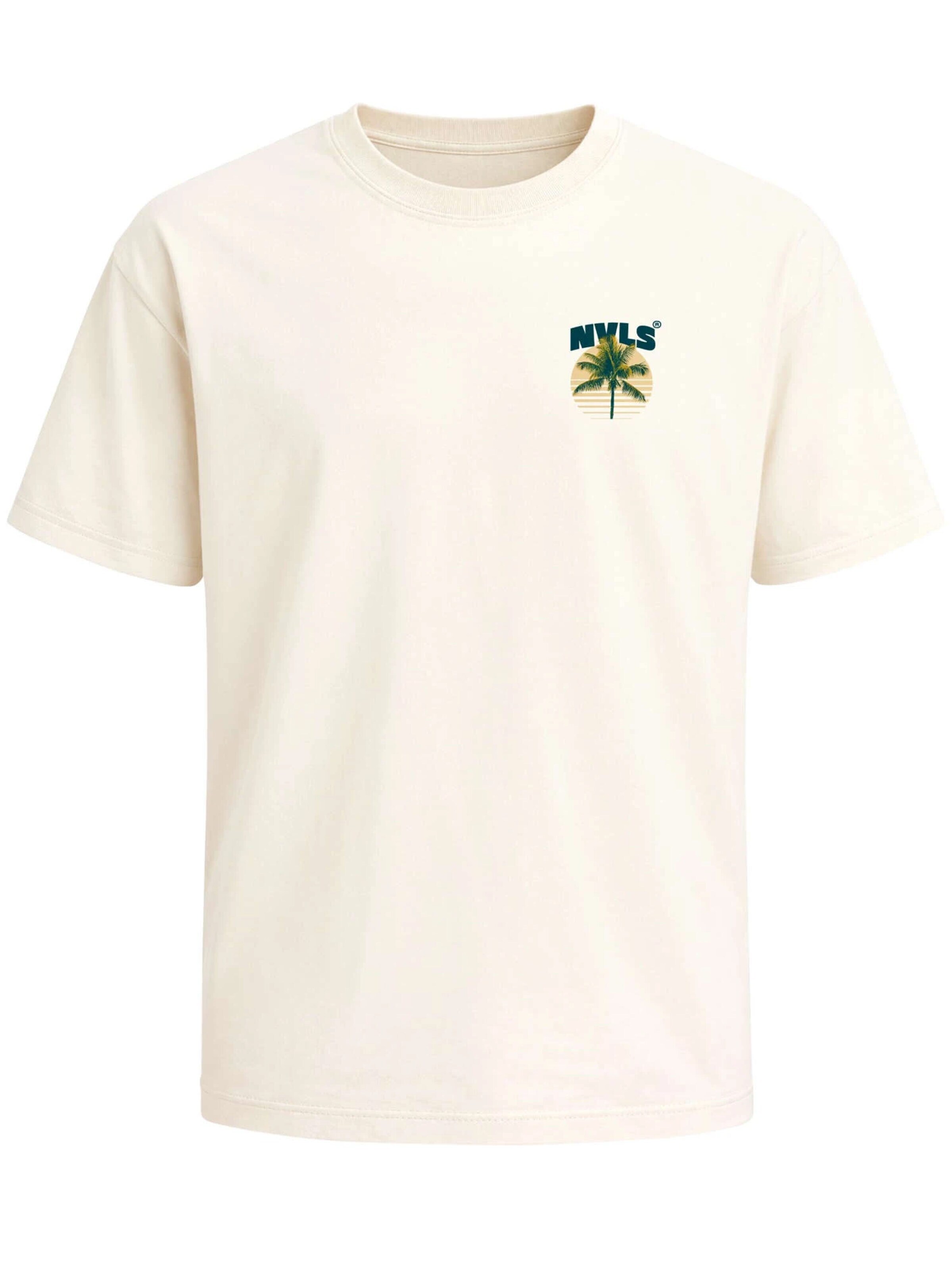 Neverless Shirt 'The Ibiza Club' in Beige