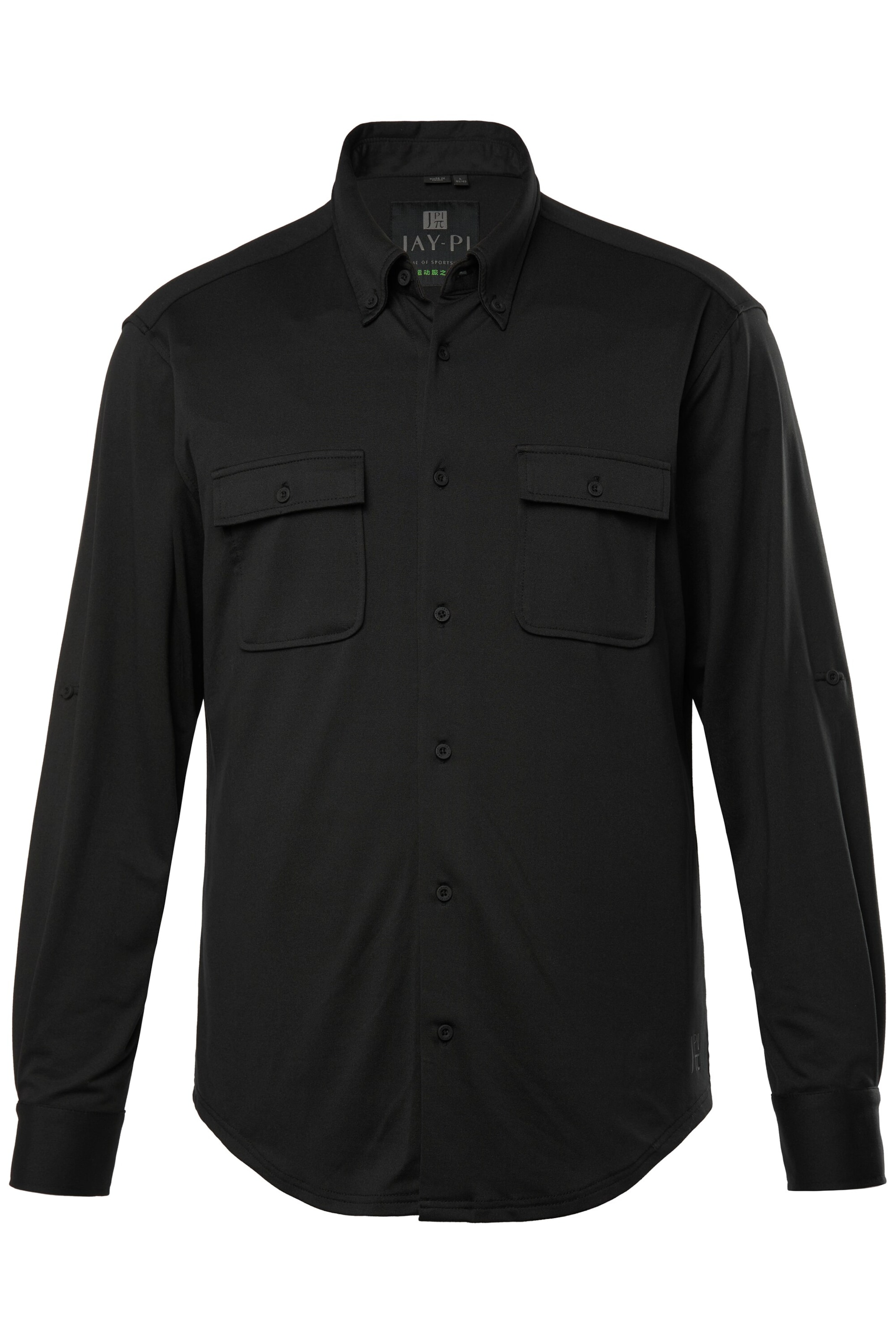 JAY-PI Funktionshemd in Schwarz: Vorderseite