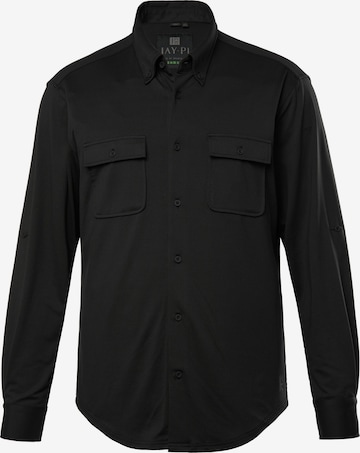 Coupe regular Chemise fonctionnelle JAY-PI en noir : devant