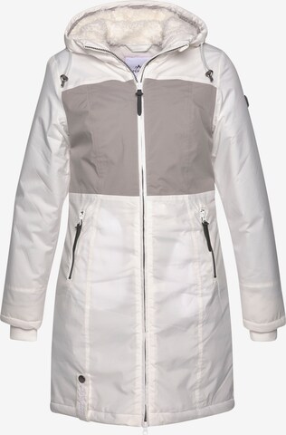 ALPENBLITZ Raincoat in White: front