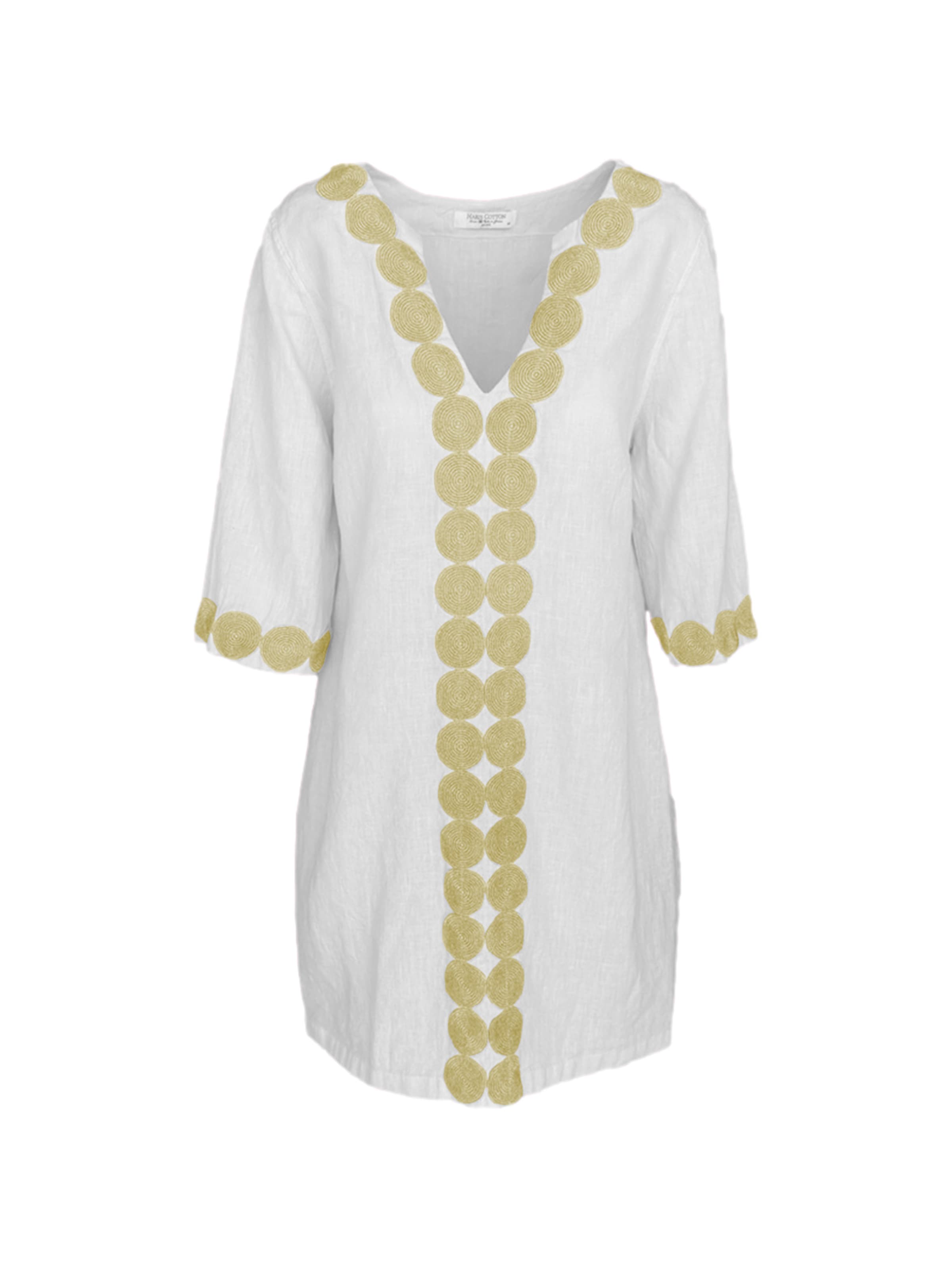 Haris Cotton Jurk 'Haris Cotton' in de kleur Wit, Productweergave