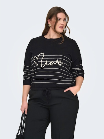 ONLY Carmakoma Tröja 'CARSigne' i svart: framsida