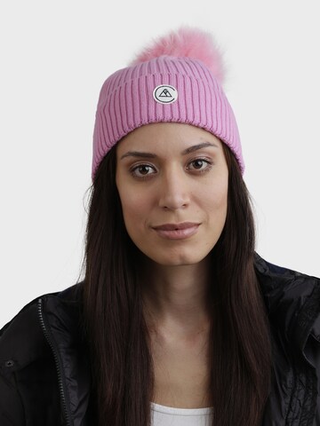 CASH-MERE.CH Beanie in Pink: front