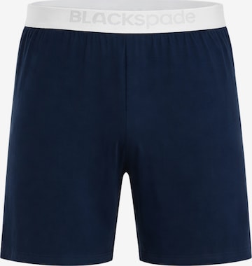 Blackspade Pyjamashorts in Blau: Vorderseite