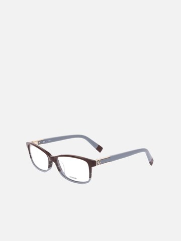 FURLA Sunglasses 'Furla VU4976 Brown+grey+smoke 53/15/140 WOMAN Eyewear Frame' in Mixed colors: front