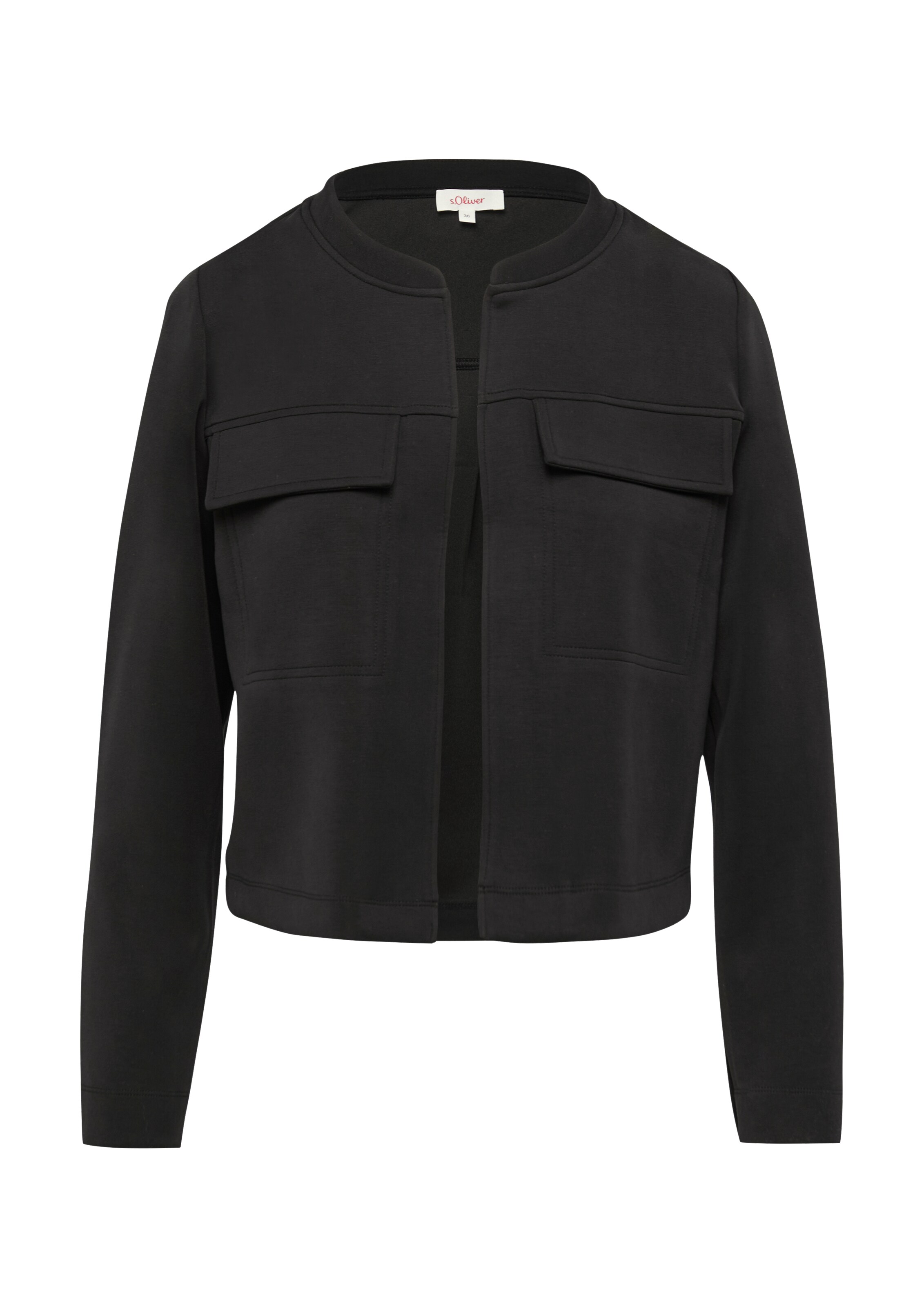 s.Oliver Übergangsjacke in Schwarz: Vorderseite