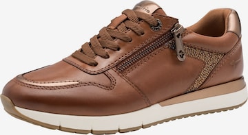 Tamaris Platform trainers in Brown: front