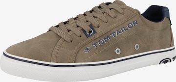 TOM TAILOR Sneakers in Brown: front
