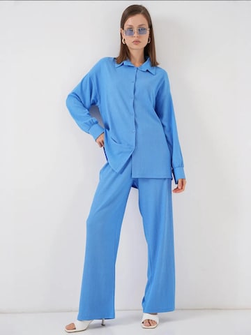 Bigdart - Calças de fato em azul: frente