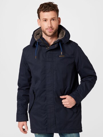 Parka d’hiver Ragwear en bleu : devant