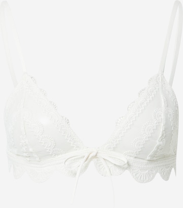 ETAM Triangle Bra in Beige: front