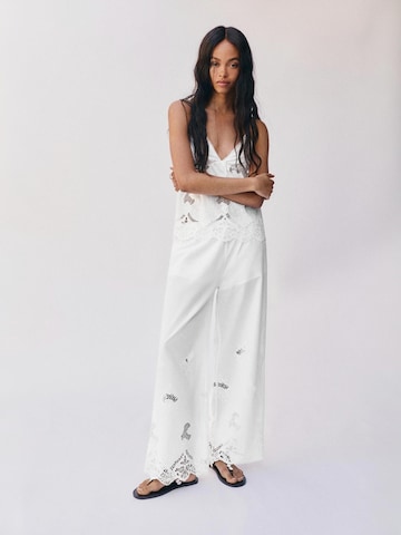 Pull&Bear Loose fit Pants in White