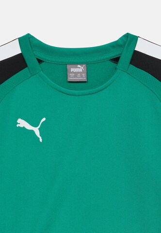 PUMA Функционална тениска 'TeamLiga' в зелено