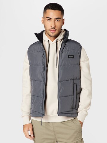 Gilet HOLLISTER en gris : devant