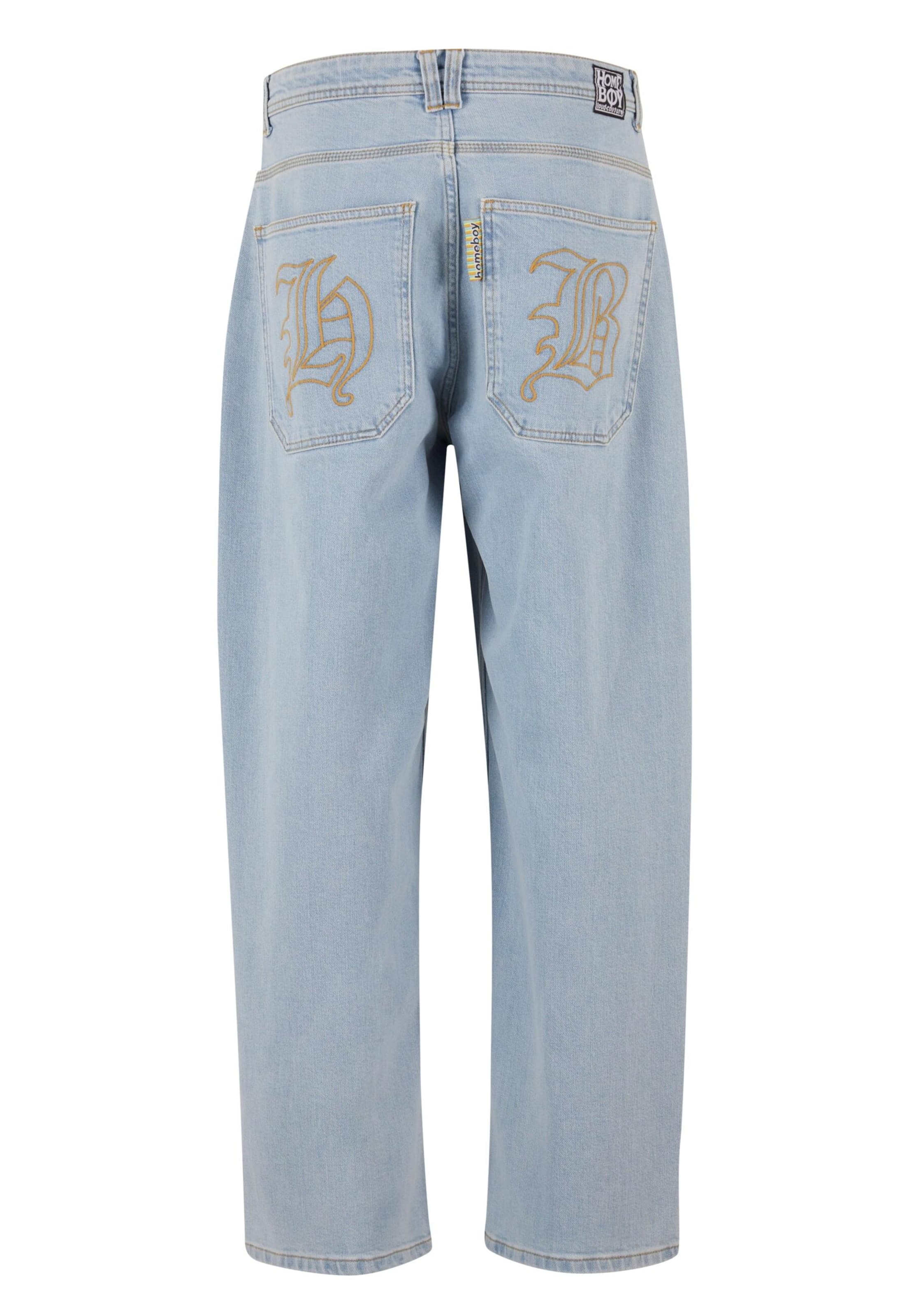 HOMEBOY Široke hlačnice Kavbojke 'X-Tra Monster Gothic' | modra barva