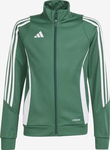 ADIDAS PERFORMANCE Athletic Jacket in Green: front
