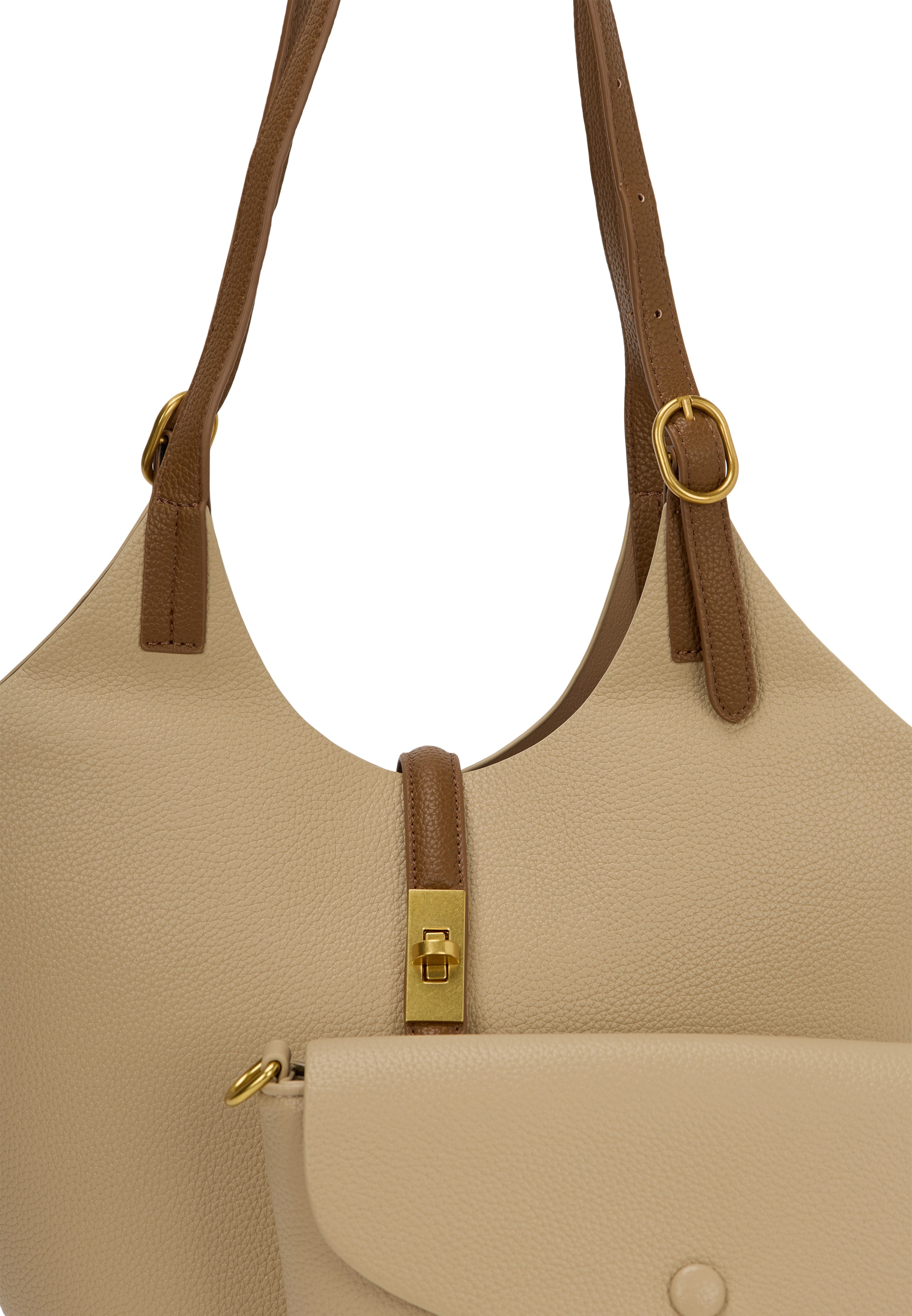 bēšs Usha "Shopper" tipa soma