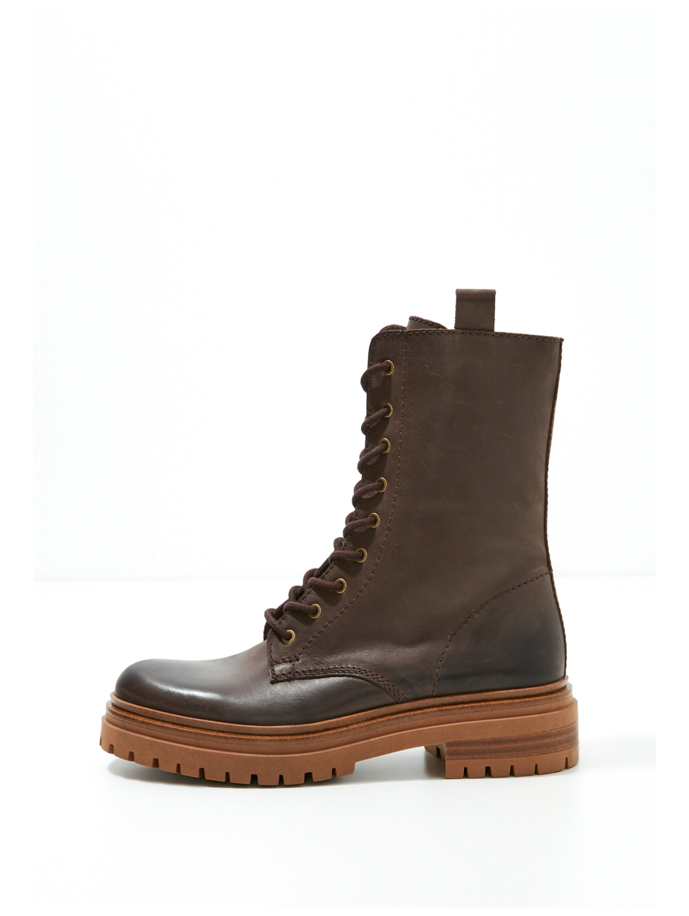 INUOVO Lace-up bootie in Brown: front