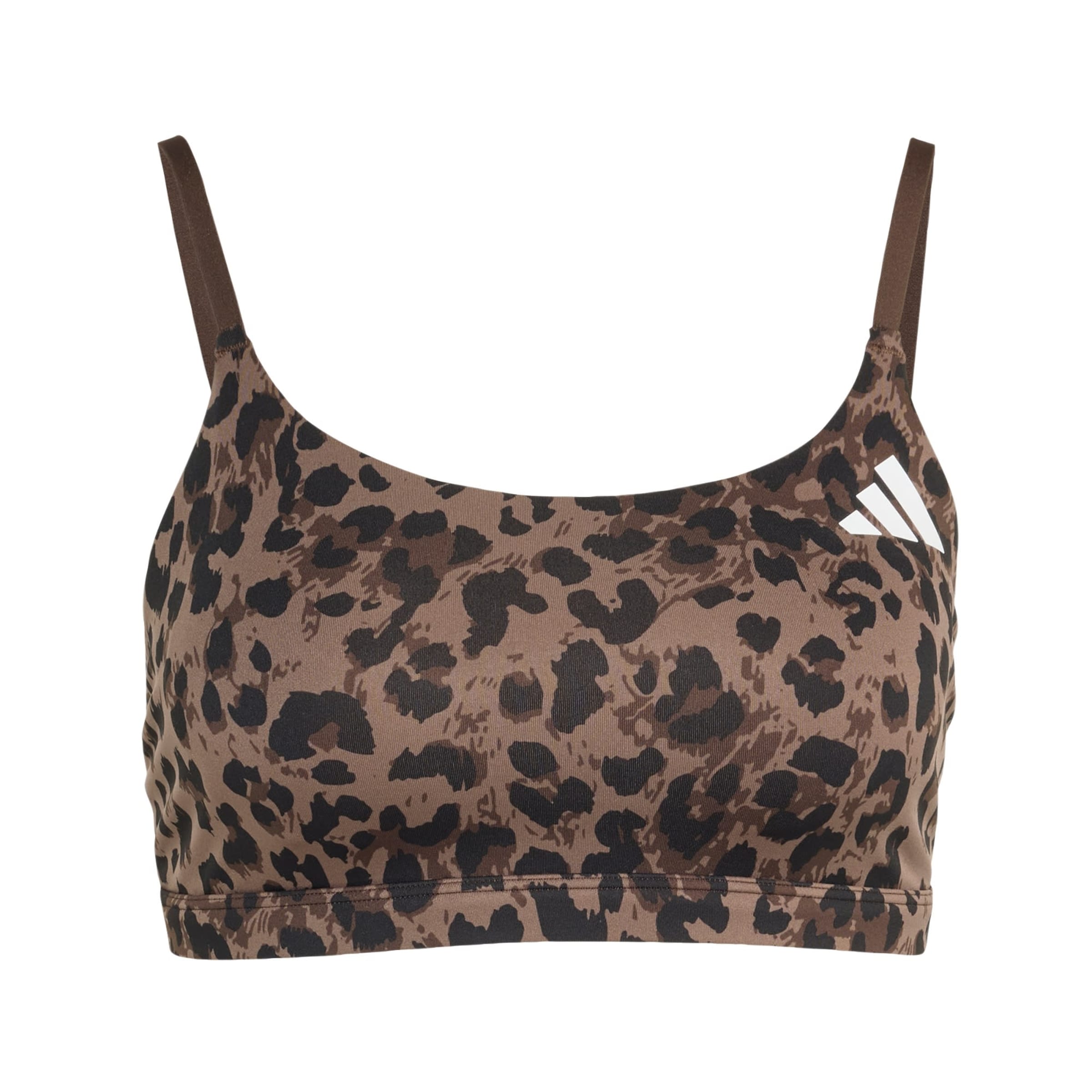 Soutien-gorge de sport 'Optime Essentials' ADIDAS PERFORMANCE en marron : devant