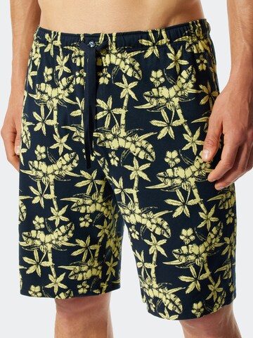 SCHIESSER Short Pajamas 'Fine Interlock' in Yellow