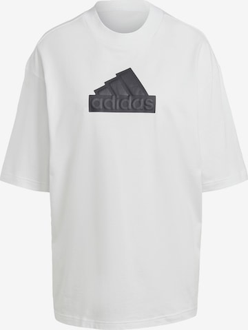 ADIDAS SPORTSWEAR Performance Shirt 'Future Icons Badge Of Sport' in White: front