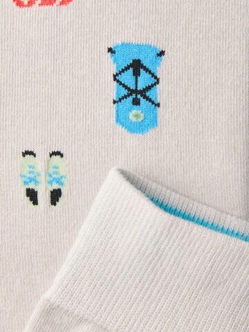 Von Jungfeld Socks 'Signature Icons' in Beige